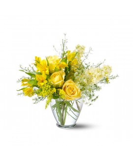 Bouquet jaune délicat